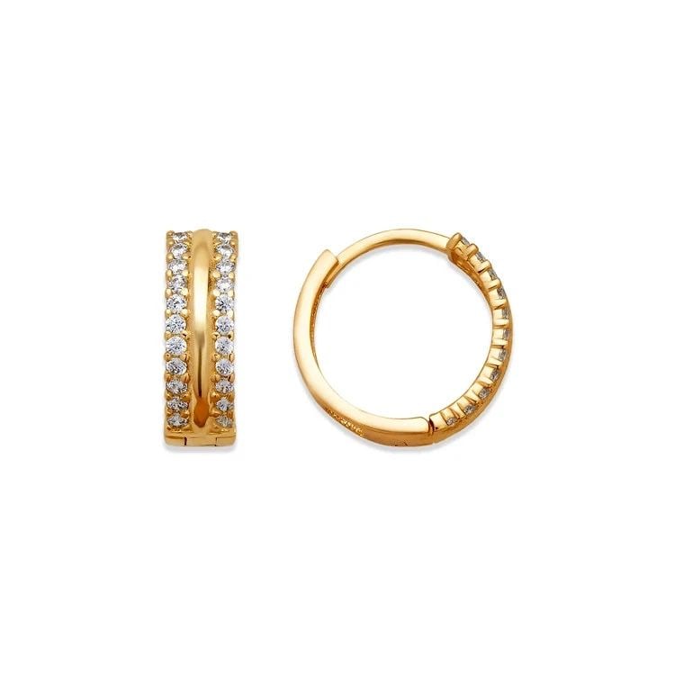 NEW 14K YELLOW GOLD HUGGIE EARRINGS: NEW 14K YELLOW GOLD HUGGIE EARRINGS HUGGIE EARRINGS NEW 14K YELLOW GOLD Width: Approx. 4.5x14mm Apx WEIGHT: 2.1g