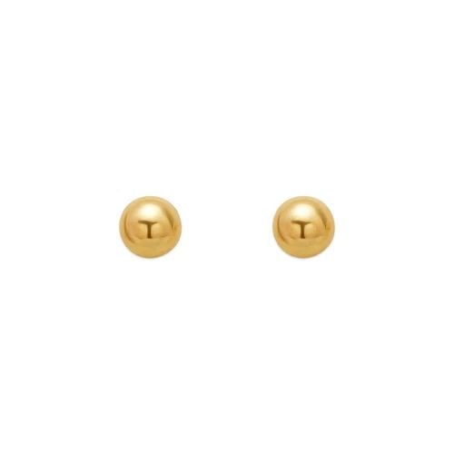 NEW 14K YELLOW GOLD 4MM BALL STUD EARRINGS: NEW 14K YELLOW GOLD 4MM BALL STUD EARRINGS 4MM BALL STUD EARRINGS NEW 14K YELLOW GOLD Width: Approx . 5.5mm AVERAGE Apx WEIGHT: 2g