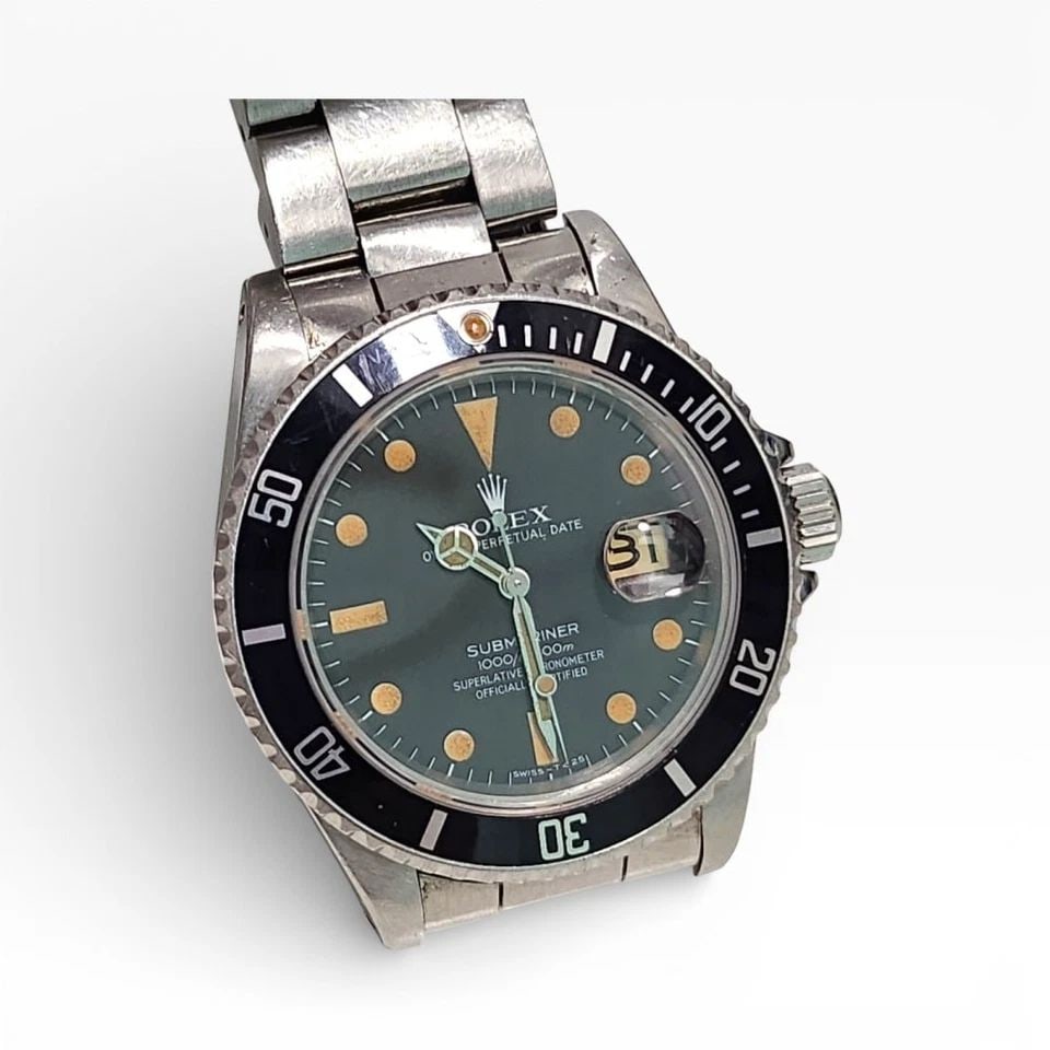 TRANSITIONAL VINTAGE ROLEX SUBMARINER 40MM STEEL AUTOMATIC WATCH 16800 YEAR 1981 (1 of 2)
