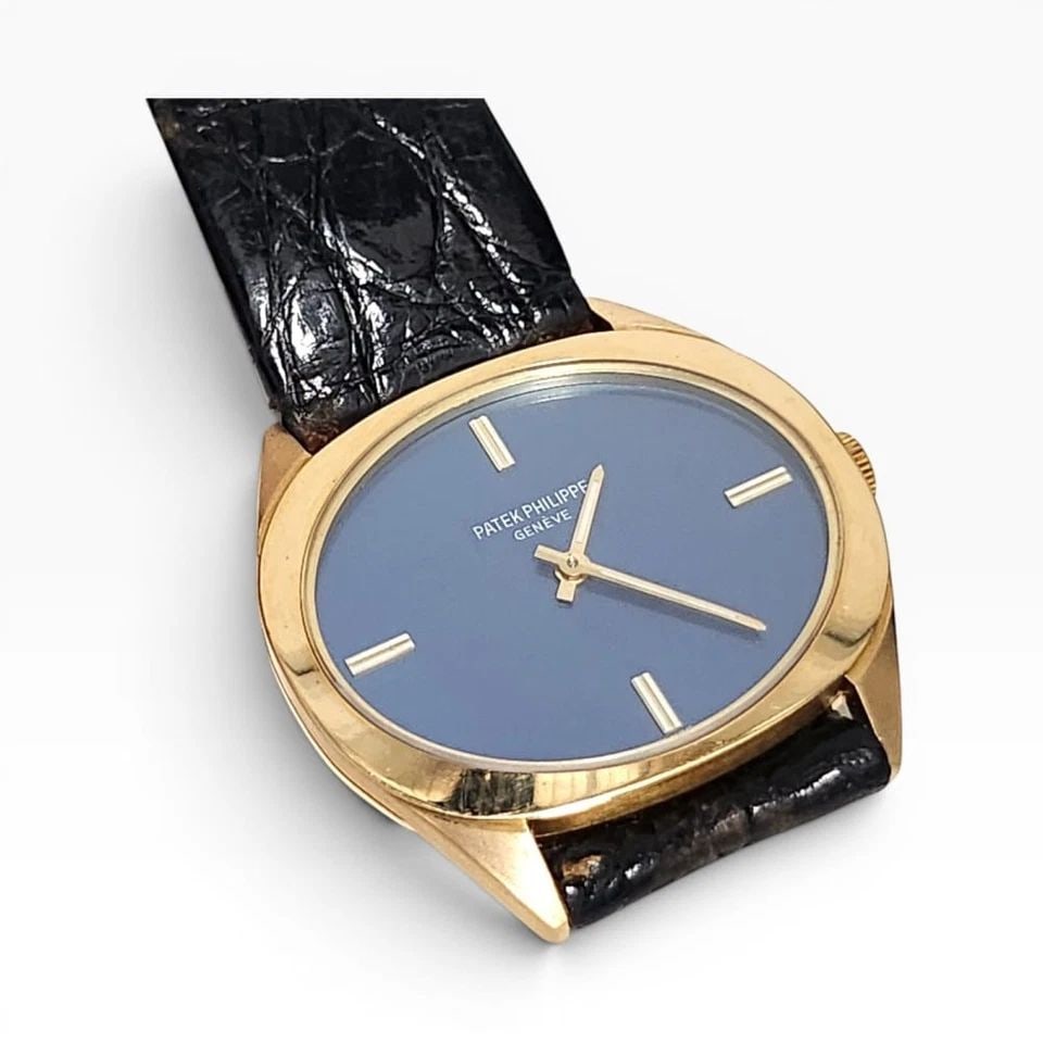 W/BOX PATEK PHILIPPE ELLIPSE 32 MM 18K YELLOW GOLD MANUAL LEATHER WATCH 3581: W/BOX PATEK PHILIPPE ELLIPSE 32 MM 18K YELLOW GOLD MANUAL LEATHER WATCH 3581 Manufacturer Patek Philippe Category Ellipse Reference Number 3581 Band Leather Band Color Black Band Type Leather Bezel Sm