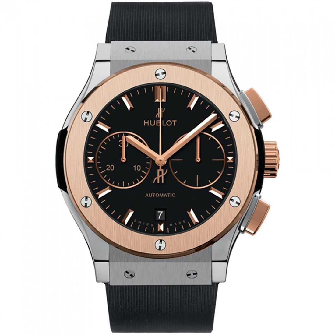 NEW HUBLOT CLASSIC FUSION CHRONOGRAPH TITANIUM AUTOMATIC WATCH 521.NO.1181.RX (1 of 2)