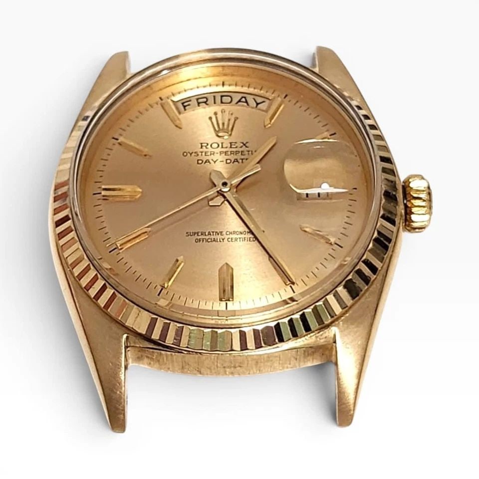 ROLEX DAY-DATE PRESIDENT 36MM 18K YELLOW GOLD TROPICAL DIAL WATCH 1803 YEAR 1963 (1 of 2)