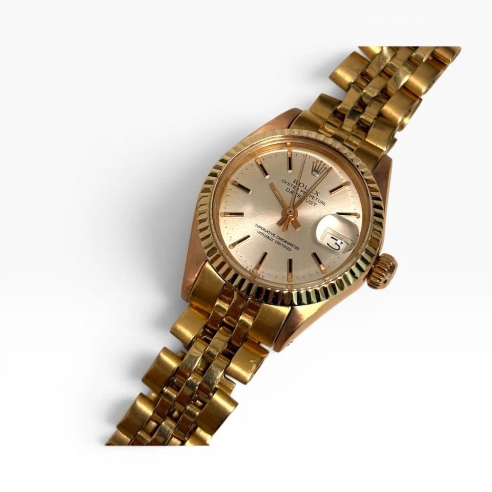 ROLEX LADY DATEJUST 26MM 18K YELLOW GOLD JUBILEE AUTOMATIC WATCH 6916 CIRCA 1972 (1 of 2)
