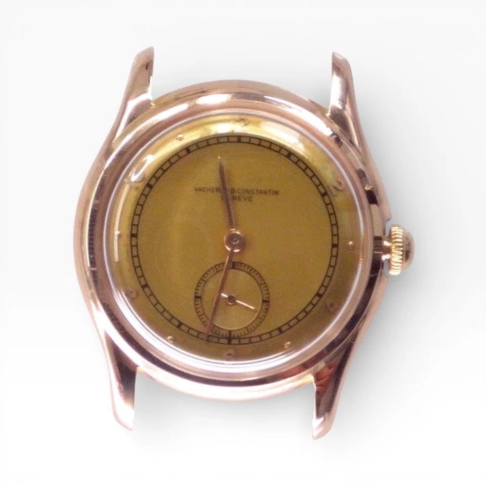 VACHERON CONSTANTIN CALATRAVA 33 MM 18K ROSE GOLD MANUAL IVORY DIAL WATCH: VACHERON CONSTANTIN CALATRAVA 33 MM 18K ROSE GOLD MANUAL IVORY DIAL WATCH Manufacturer Vacheron Category Calatrava Bezel Smooth Bezel Box No Case Lock Screw Down Back Case Mes 33 mm Crystal Plexi Dial