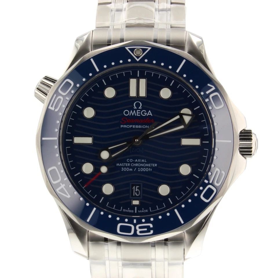 OMEGA SEAMASTER DIVER 300M STEEL 42 MM BLUE DIAL WATCH 210.30.42.20.03.001 (1 of 2)