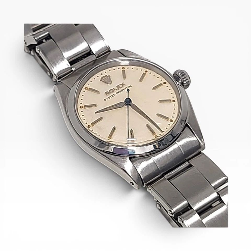 VINTAGE ROLEX MIDSIZE OYSTER PERPETUAL STEEL 31MM AUTOMATIC WATCH 6548 YEAR 1956 (1 of 2)