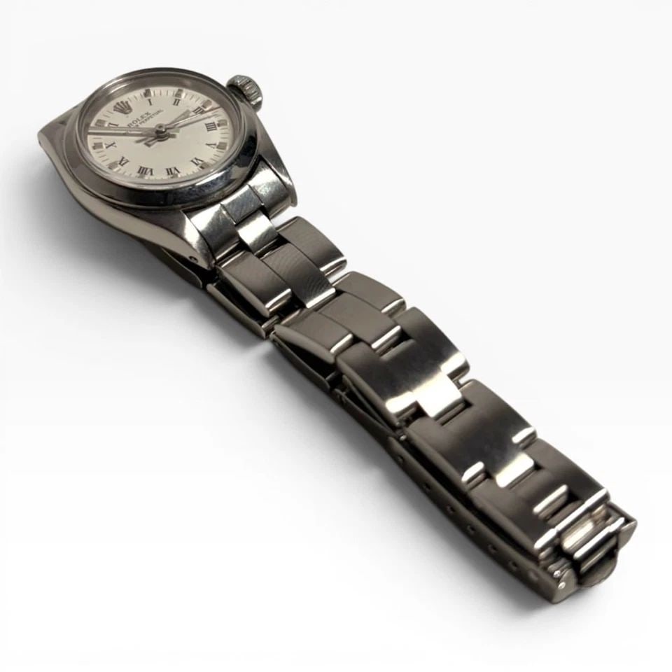 ROLEX OYSTER PRECISION 34 MM STEEL SILVER DIAL MANUAL WATCH 6426 CIRCA 1970 (1 of 2)