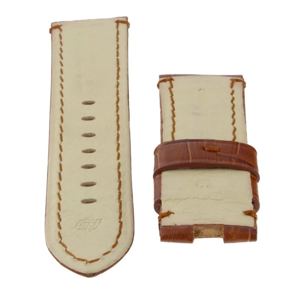 PANERAI ORIGINAL FACTORY 24X22MM MENS BROWN CALF-SKIN STRAP NEVER WORN: PANERAI ORIGINAL FACTORY 24X22MM MENS BROWN CALF-SKIN STRAP NEVER WORN Manufacturer Rolex Reference Number 24x22mm Additional Keywords Original Factory Band Color Brown Band Type Calf Skin Features Or