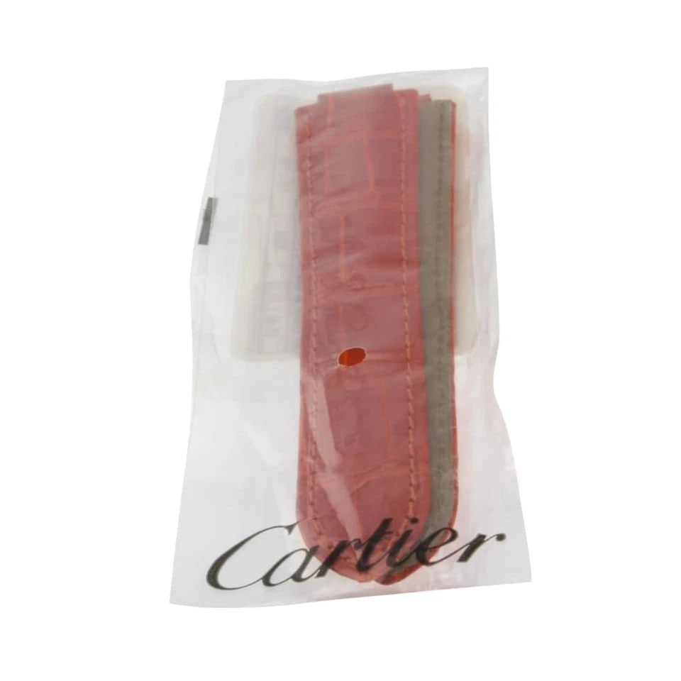 CARTIER STRAP BALLON BLEU GENUINE ALLIGATOR 18X16MM FACTORY NEVER WORN (1 of 2)