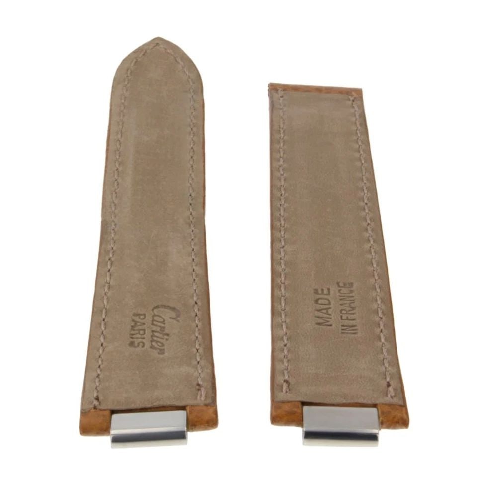 CARTIER STRAP MUST DE CARTIER GENUINE ALLIGATOR BROWN 16X14 FACTORY NEVER WORN (1 of 2)
