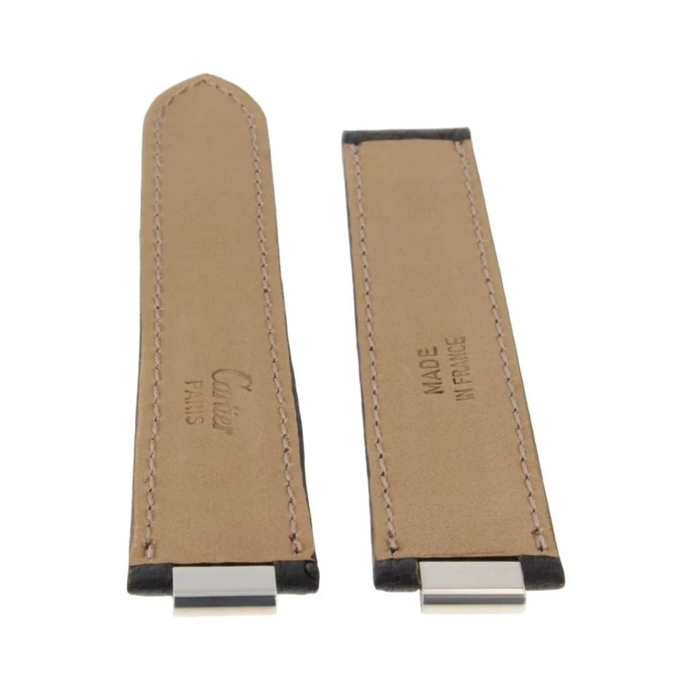 CARTIER STRAP MUST DE CARTIER ORIGINAL 18X16MM MID-SIZE LEATHER NEVER WORN BEIGE (1 of 2)