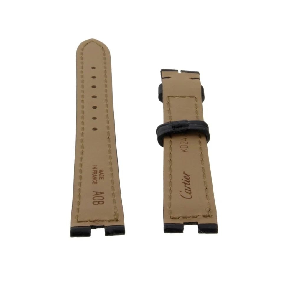 CARTIER STRAP MUST DE CARTIER GENUINE ALLIGATOR PINK 13X12MM FACTORY NEVER WORN (1 of 2)