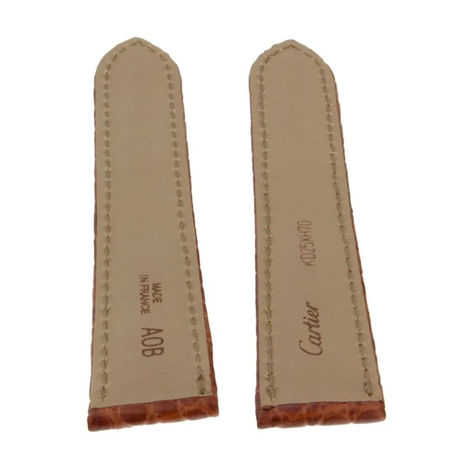 CARTIER STRAPS GENUINE LEATHER 18X16MM BLACK FACTORY NEVER WORN (1 of 2)