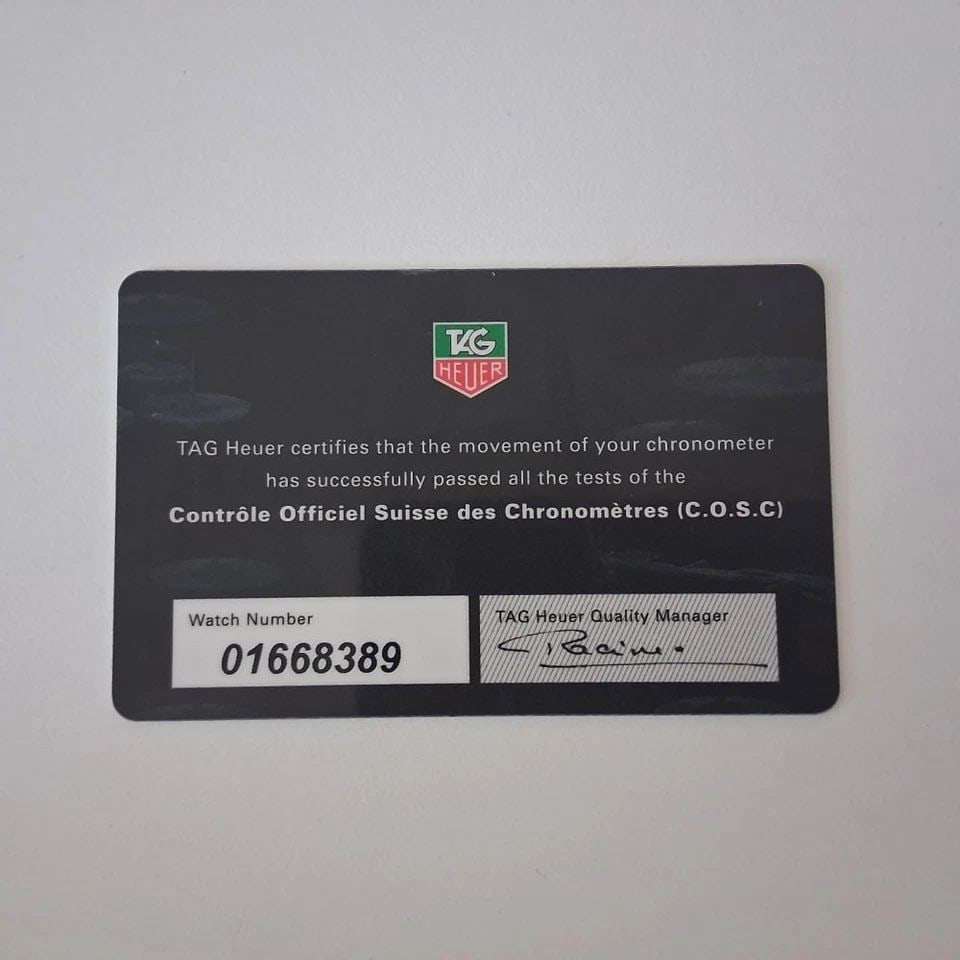 TAG HEUER PRECIOUS STONES CERTIFICATE WAC1216.BC0841: TAG HEUER PRECIOUS STONES CERTIFICATE WAC1216.BC0841 Manufacturer Rolex "