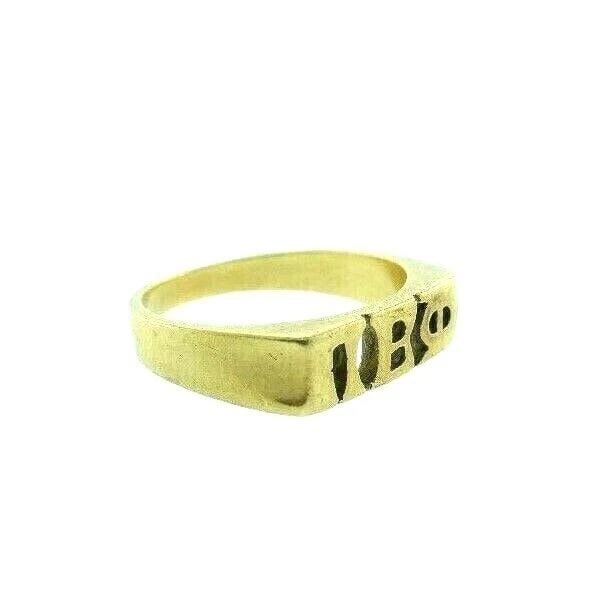 VINTAGE 10K YELLOW GOLD SORORITY / FRATERNITY RING (1 of 2)