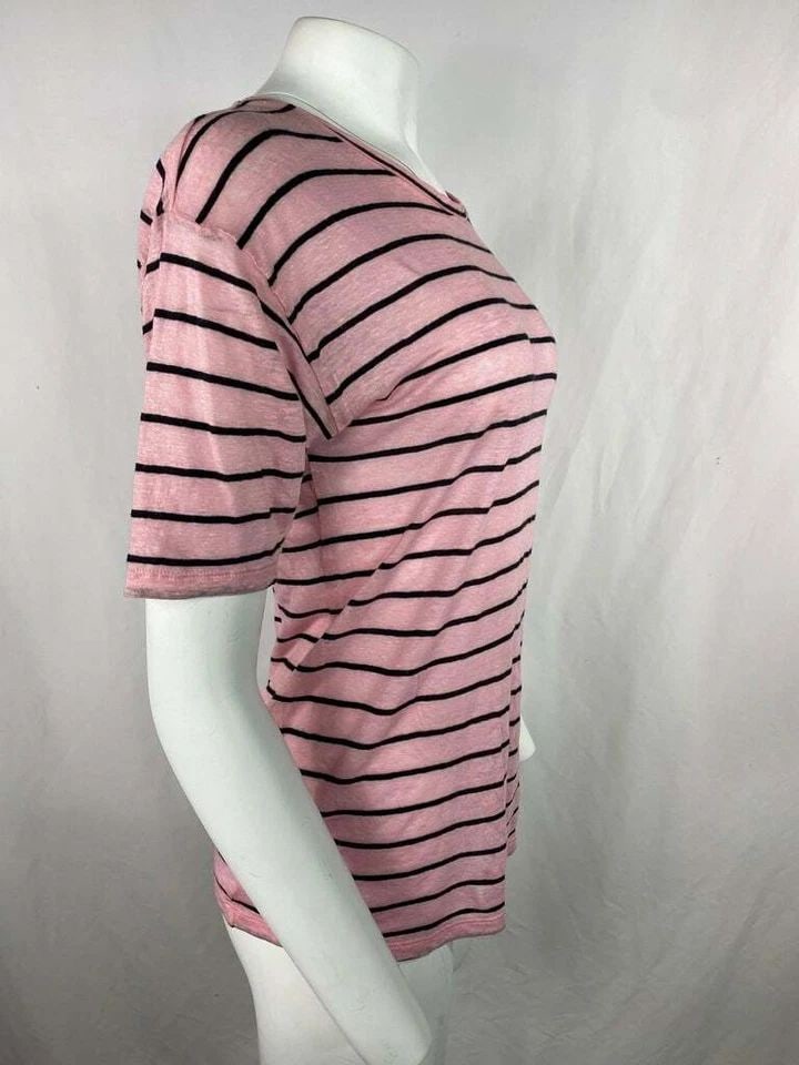 ISABEL MARANT ETOILE PINK STRIPED T-SHIRT, SIZE M (1 of 2)