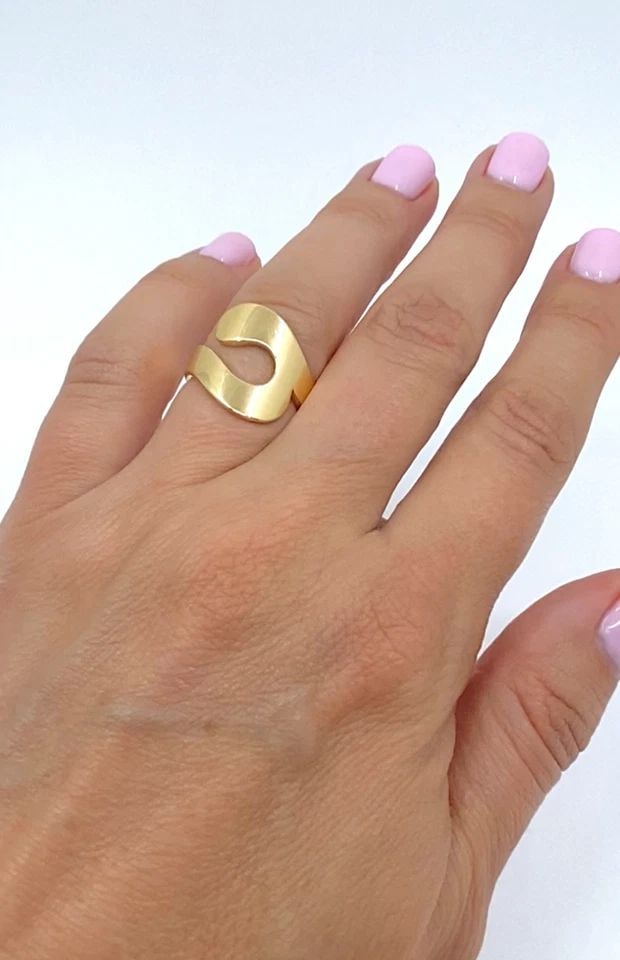 CARTIER PARIS 18K GOLD MODERNIST RING (1 of 2)