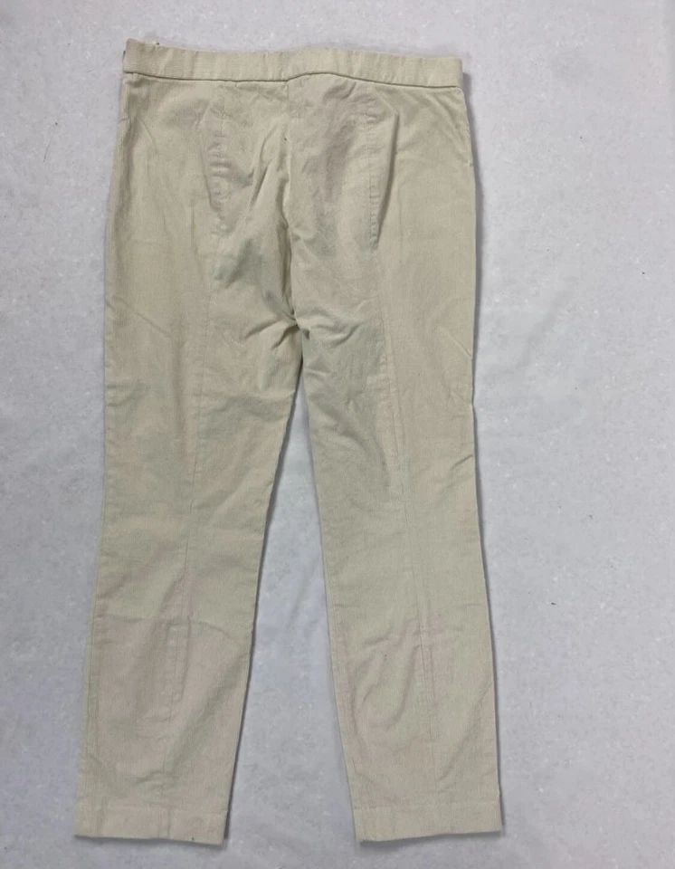 THE ROW WHITE COTTON CAPRI PANTS, SIZE 6 (1 of 2)