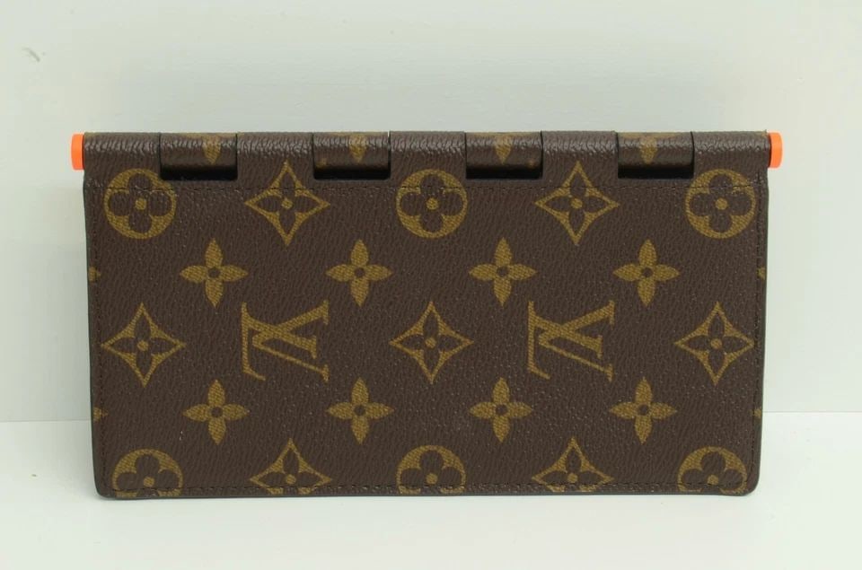 AUTHENTIC LOUIS VUITTON MONOGRAM WALLET LEATHER DEFILE HOMME FLIP WALLET ORANGE: AUTHENTIC LOUIS VUITTON MONOGRAM WALLET LEATHER DEFILE HOMME FLIP WALLET ORANGE Authentic Louis Vuitton Monogram Wallet Leather Defile Homme Flip Wallet Orange AUTHENTIC LOUIS VUITTON MONOGRAM WALLET 