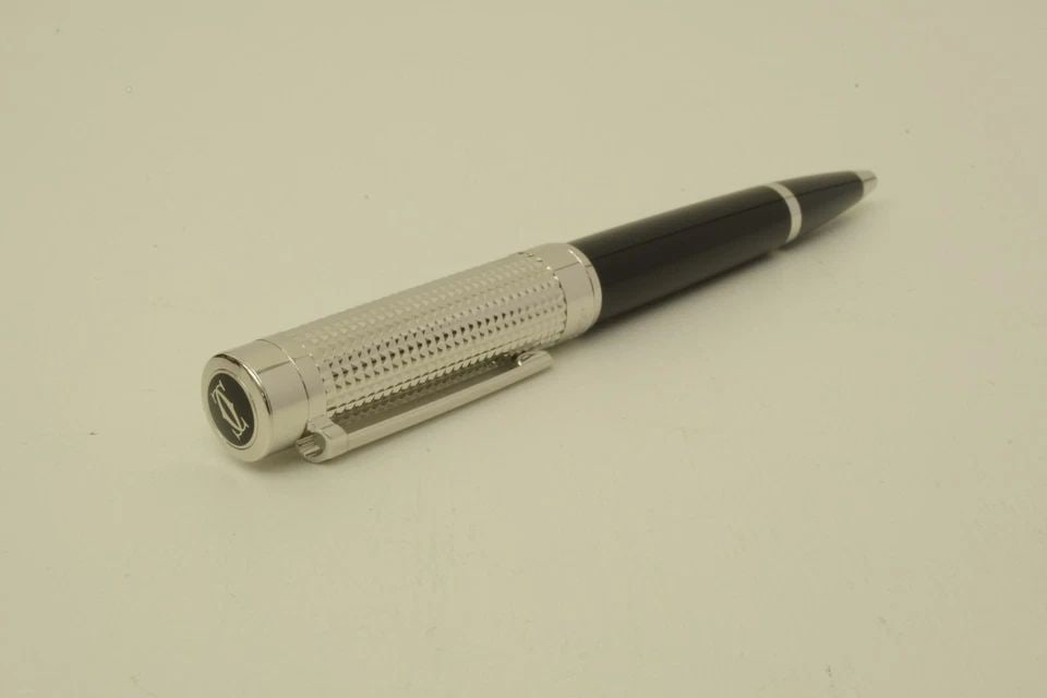 AUTHENTIC CARTIER BALLPOINT PEN BUMPY C DECOR SP ENAMEL OFFICE DESK COLLECTIBLE (1 of 2)