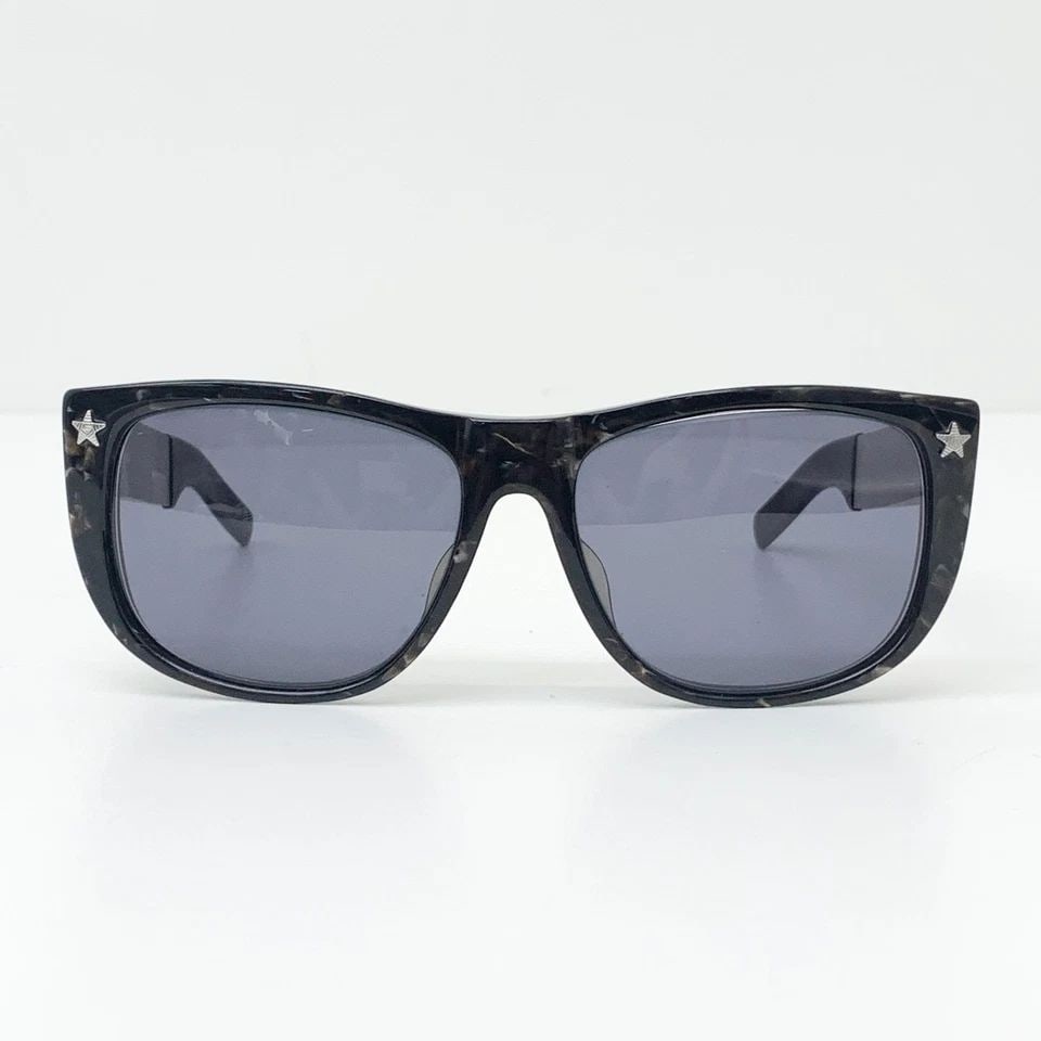 AUTHENTIC JEAN PAUL GAULTIER SUNGLASSES 56 18 152 BLACK SILVER LOGO CHIC FRAMES (1 of 2)