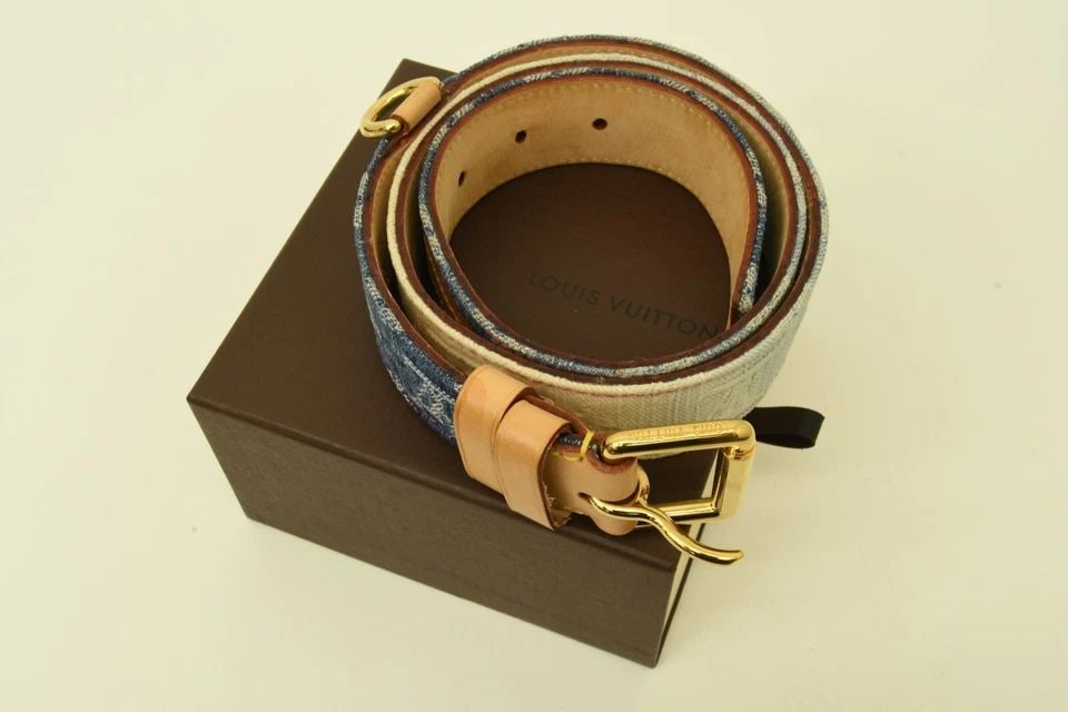 AUTHENTIC HERMES BELT DENIM MONOGRAM GP BUCKLE LEATHER TAN FASHION ACCESSORY: AUTHENTIC HERMES BELT DENIM MONOGRAM GP BUCKLE LEATHER TAN FASHION ACCESSORY Authentic Hermes Belt Denim Monogram GP Buckle Leather Tan Fashion Accessory Authentic Hermes Belt Denim Monogram GP Buckle