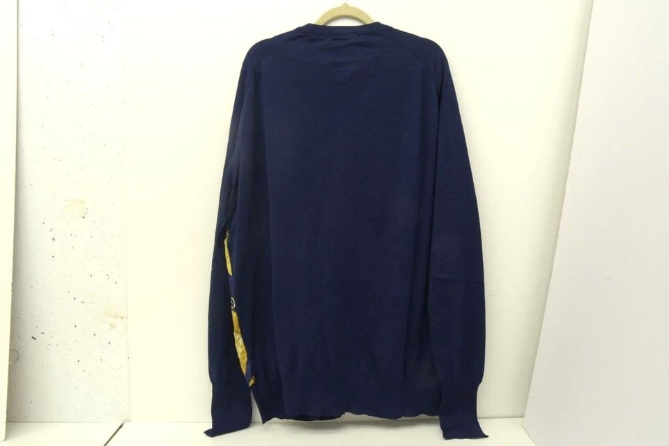 AUTHENTIC HERMES BLUE CARDIGAN LARGE BUTTON SHIRT LONG WOMENS CLOTHING (1 of 2)