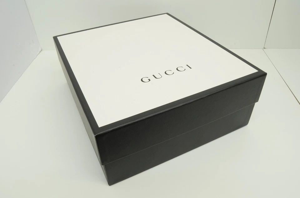 AUTHENTIC GUCCI RED RUBBER BOOTS BROWN LEATHER 34.5 WOMENS SHOES LOGO 522989 13E (1 of 2)