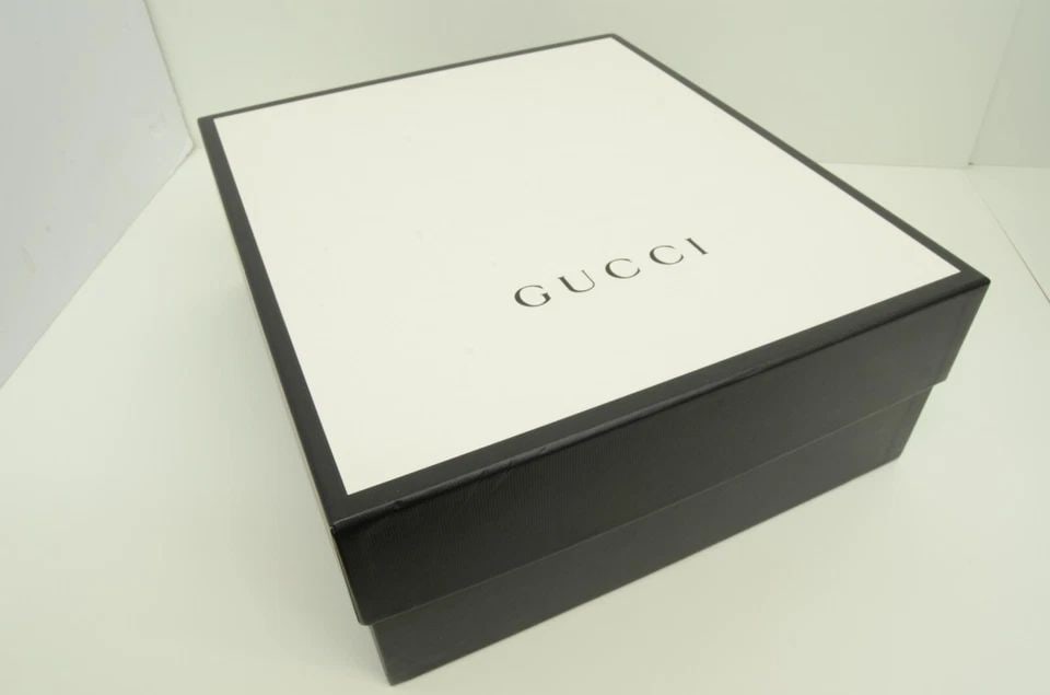 AUTHENTIC GUCCI GRAY RUBBER BOOTS LEATHER 36.5 WOMENS SHOES RED LOGO 522989 13E (1 of 2)