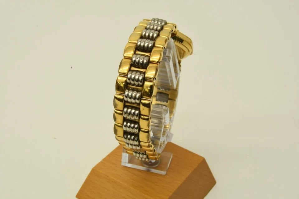 AUTHENTIC CHRISTIAN DIOR COMBI OCTOGON GP WATCH 24MM VINTAGE RHINESTONE DATE (1 of 2)