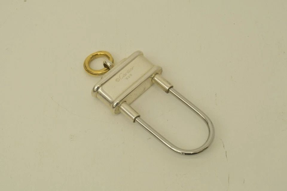 AUTHENTIC CARTIER STERLING SILVER 925 KEYCHAIN HOOK LOOP TWIST KEY RING 2: AUTHENTIC CARTIER STERLING SILVER 925 KEYCHAIN HOOK LOOP TWIST KEY RING 2 AUTHENTIC CARTIER STERLING SILVER 925 KEYCHAIN HOOK LOOP TWIST KEY RING 2 Cartier Mens, Womens, Unisex Travel, Collectible Key