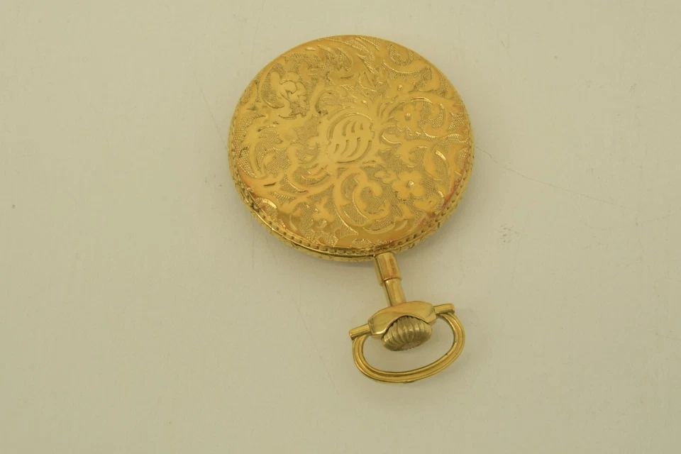 AUTHENTIC CHRISTIAN DIOR GP POCKET WATCH GOLD ROMAN NUMERAL DIAL VTG COLLETIBLE (1 of 2)