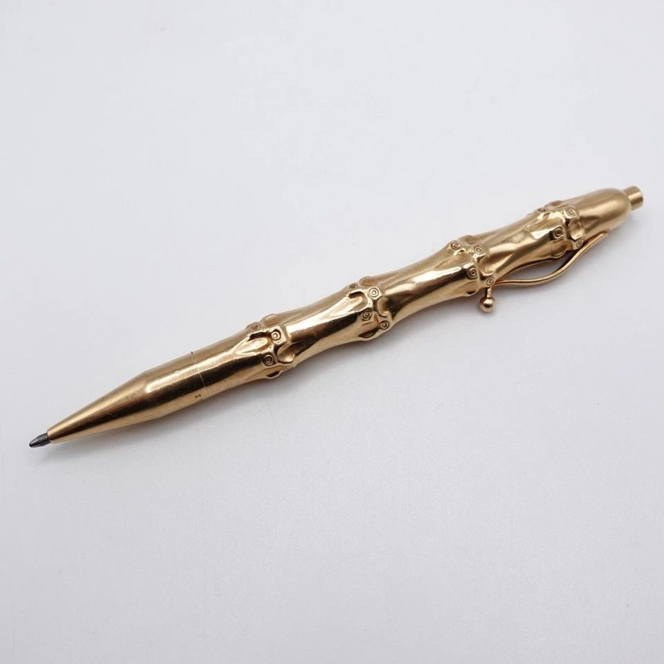 TIFFANY & CO. LOUIS TAMIS 14K YELLOW GOLD BAMBOO BALLPOINT PEN 4.75" (1 of 1)