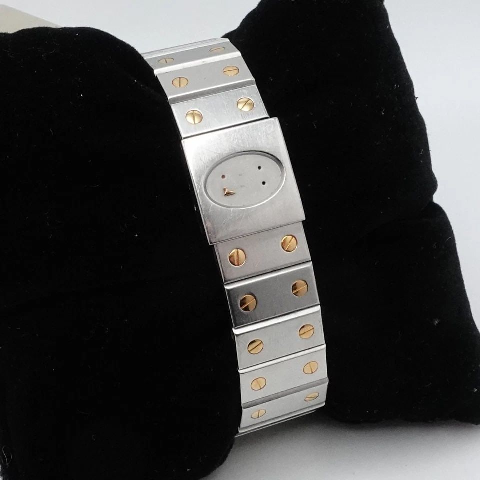 CARTIER SANTOS RONDE 8191 18K GOLD TWO TONE STAINLESS QUARTZ WATCH - 32MM (1 of 1)