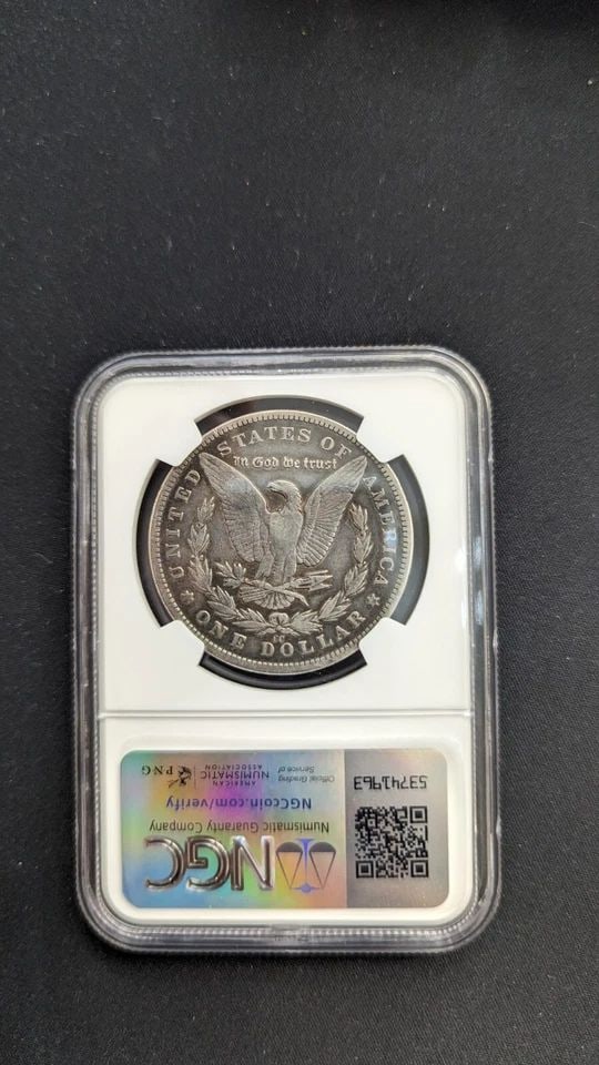 1892 CC MORGAN SILVER $1 DOLLAR COIN - NGC VF DETAILS (1 of 1)