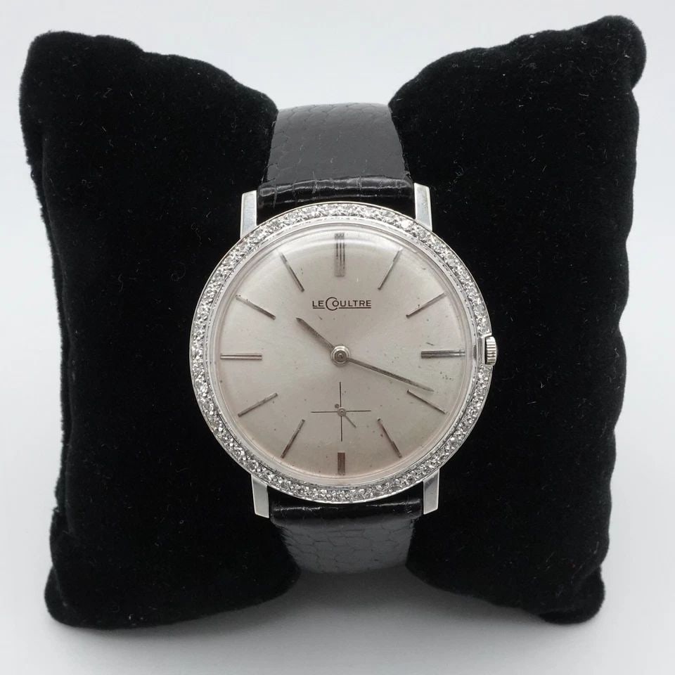 JAEGER-LECOULTRE 789113 14K WHITE GOLD DIAMOND BEZEL LADIES WATCH 34MM (1 of 1)