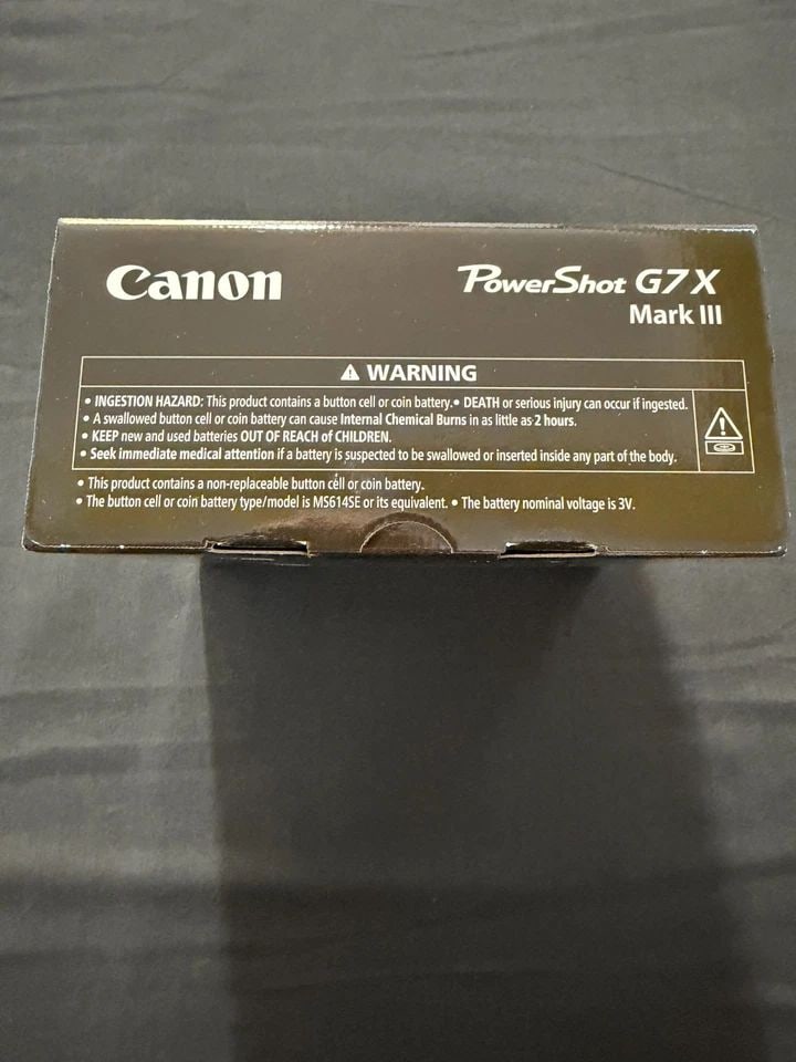 USA CANON POWERSHOT G7 X MARK III 20.1 MEGAPIXEL DIGITAL CAMERA - BLACK - NEW (1 of 1)