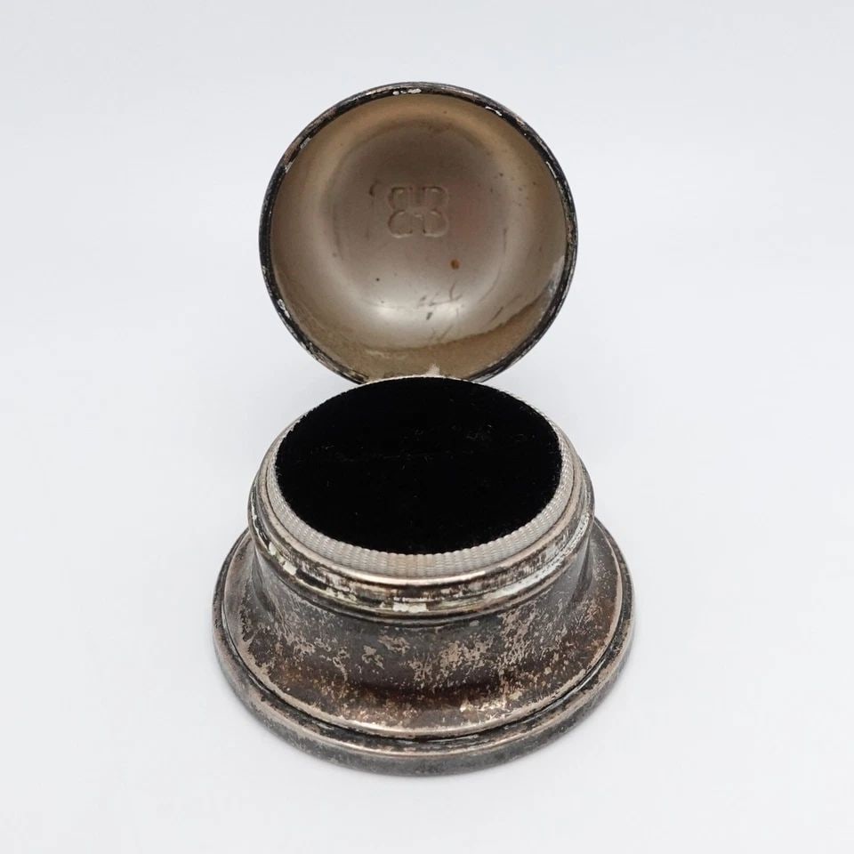 BIRKS STERLING SILVER ART DECO DOME RING BOX (1 of 1)