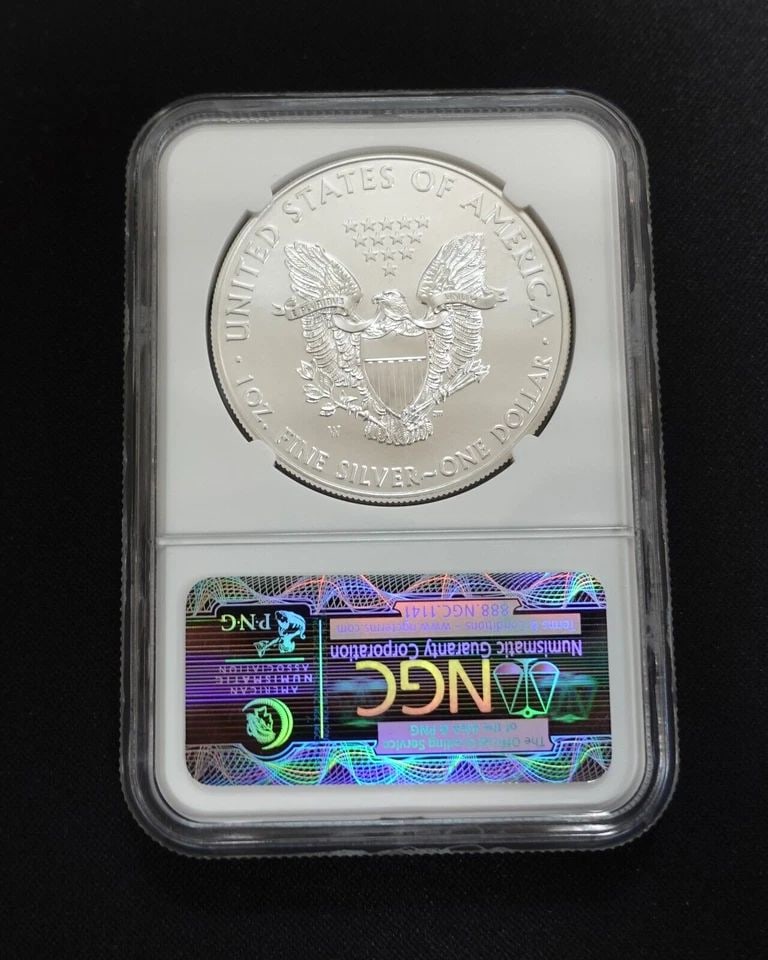 2011 W AMERICAN EAGLE SILVER $1 EARLY RELEASES BY 25TH ANNIVERSARY - NGC MS 70 (1 of 1)