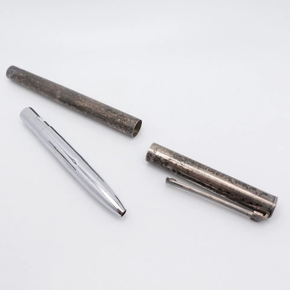 TIFFANY & CO. STERLING SILVER T-CLIP PEN - 4.75": Tiffany & Co. Sterling Silver T-Clip Pen Length - 4.75" No Refills - Sold As Is