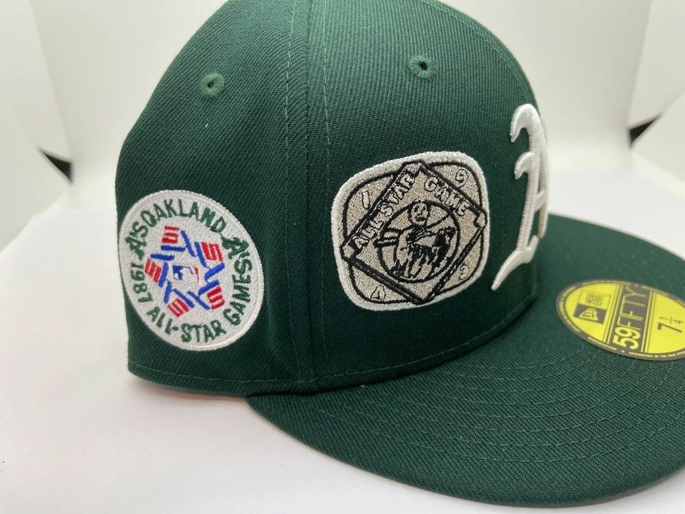 EXCLUSIVE NEW ERA 59FIFTY OAKLAND ATHLETICS ALL STAR GAME HISTORY PATCH - 7 1/4 (1 of 2)