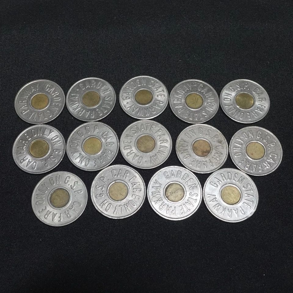 GARDEN STATE PARKWAY GSP NEW JERSEY CAR FARE 14 TOKEN (1 of 1)
