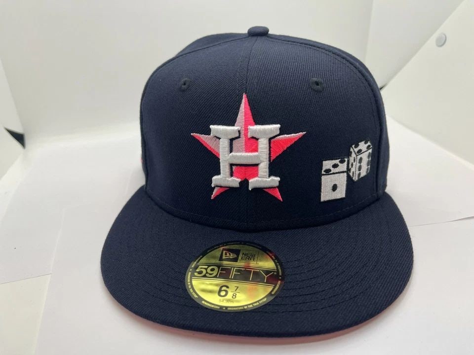 NEW ERA 59FIFTY HOUSTON ASTROS 20TH ANNIVERSARY PATCH HAT SIZE - 6 7/8 - NEW (1 of 2)