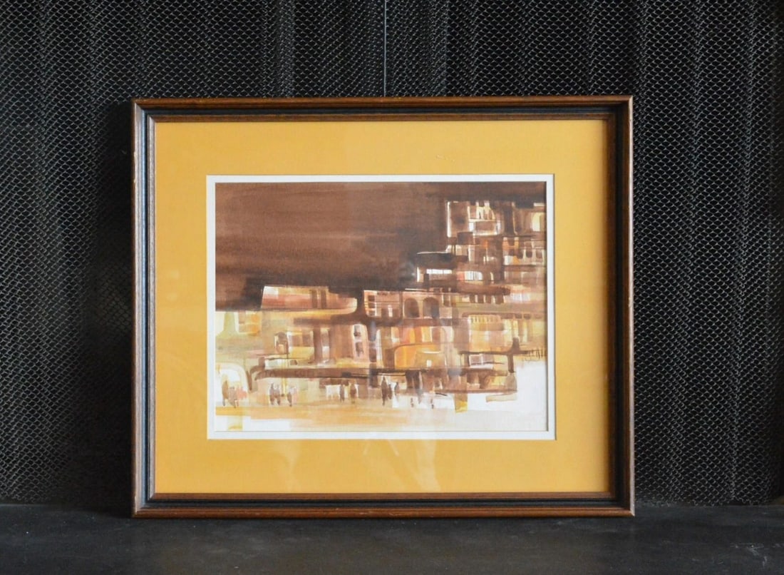 DOTTI (DOROTHY) CYPHERS 1921-2019 - WATERCOLOR PAINTING - THE CITY - DAYTON OHIO (1 of 1)