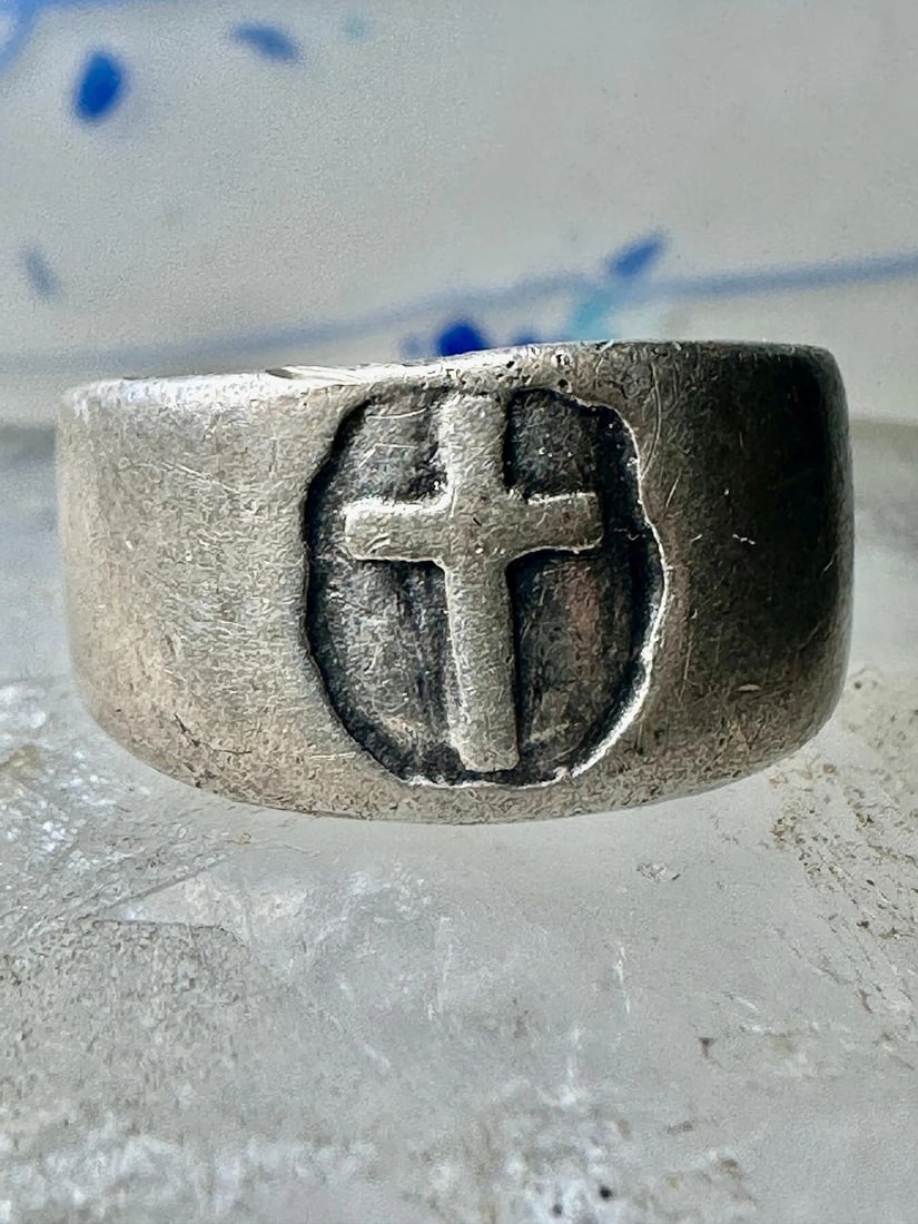 GUSTERMAN RING SIZE 6 CROSS RELIGIOUS STERLING SILVER WOMEN MEN GEORGETOWN (1 of 1)