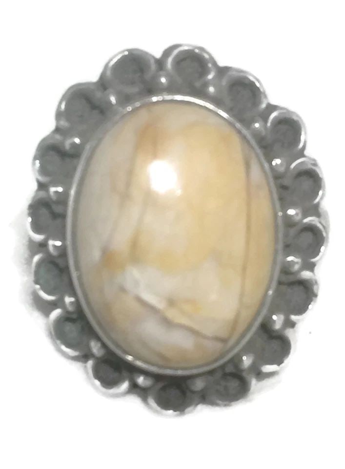 VINTAGE JASPER SOUTHWEST STERLING SILVER WOMEN BOHO GIRLS RING SIZE 7 (1 of 2)
