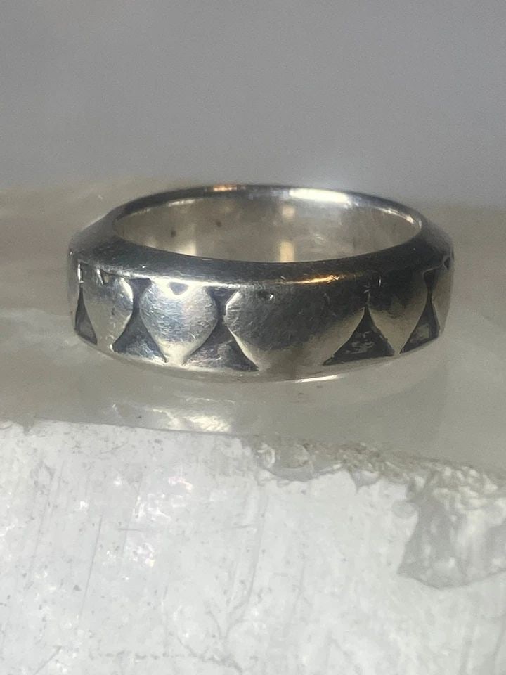 HEART RING SIZE 6.25 LOVE BAND STERLING SILVER WOMEN (1 of 2)