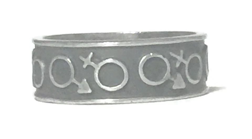 VINTAGE FEMALE SYMBOL WOMENS MARCH RING BAND GIRL WOMEN SIZE 9 (1 of 1)