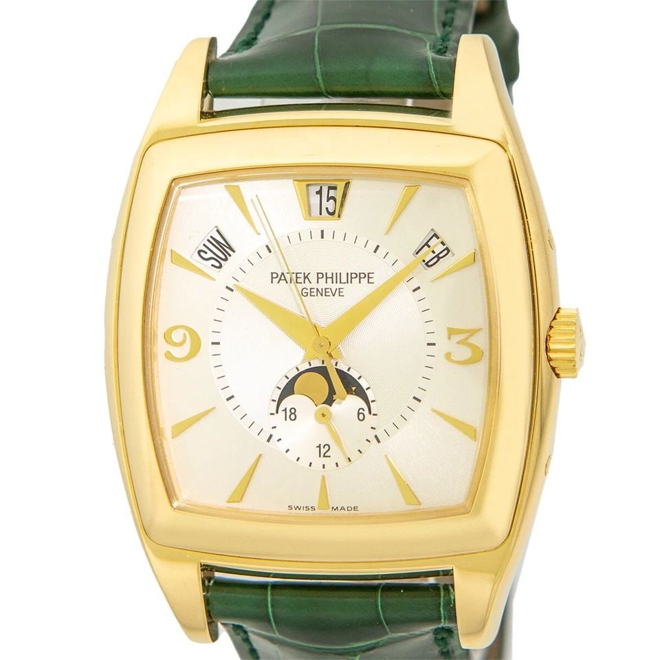 PATEK PHILIPPE 18K YELLOW GOLD GONDOLO ANNUAL CALENDAR 5135 MOON BOX WARRANTY (1 of 2)