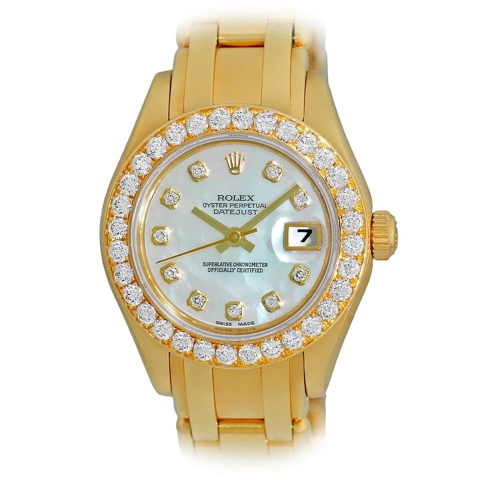 ROLEX 18K YELLOW GOLD 29MM PEARLMASTER MASTERPIECE 80298 FACTORY DIAMOND BOX (1 of 2)